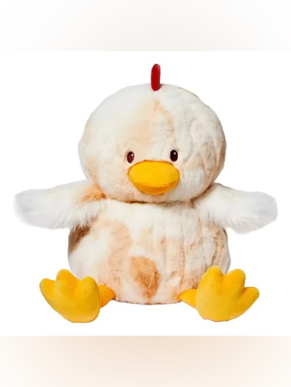 Gigglescape Chicken Plush : Chick Soft Pet Toy - Cream and Yellow